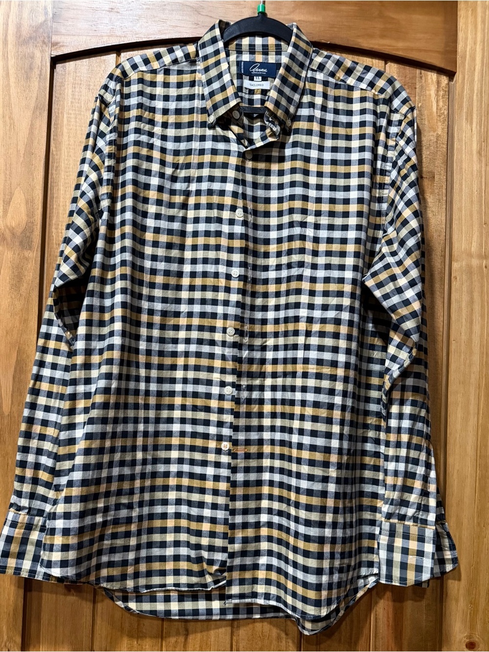 Arnau Barcelona Men's Tailored Check Button Up Shirt made in Spain